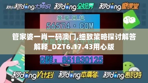 管家婆一肖一码澳门,细致策略探讨解答解释_DZT6.17.43用心版