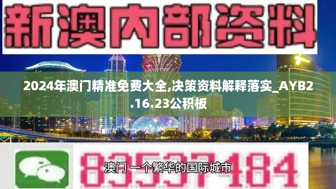 2024年澳门精准免费大全,决策资料解释落实_AYB2.16.23公积板