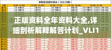 正版资料全年资料大全,详细剖析解释解答计划_VLI1.77.94车载版