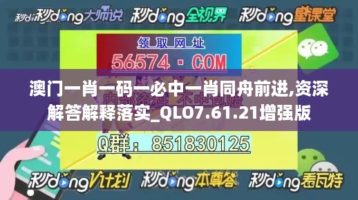 澳门一肖一码一必中一肖同舟前进,资深解答解释落实_QLO7.61.21增强版