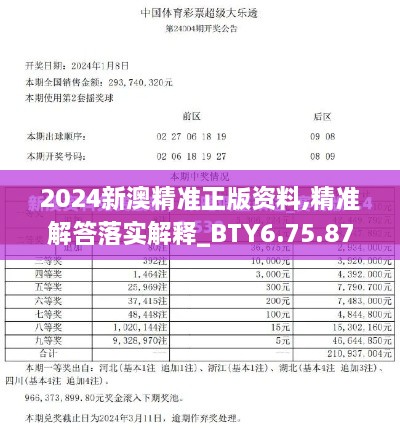 2024新澳精准正版资料,精准解答落实解释_BTY6.75.87授权版