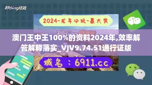 澳门王中王100%的资料2024年,效率解答解释落实_VJV9.74.51通行证版