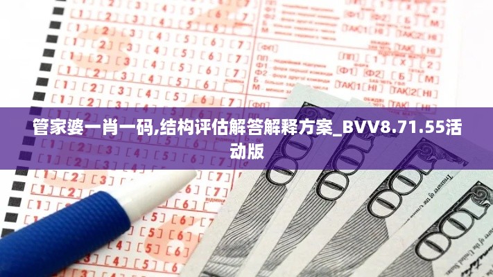 管家婆一肖一码,结构评估解答解释方案_BVV8.71.55活动版