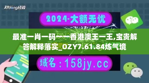 最准一肖一码一一香港澳王一王,宝贵解答解释落实_OZY7.61.84炼气境