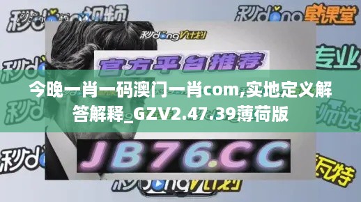 今晚一肖一码澳门一肖com,实地定义解答解释_GZV2.47.39薄荷版