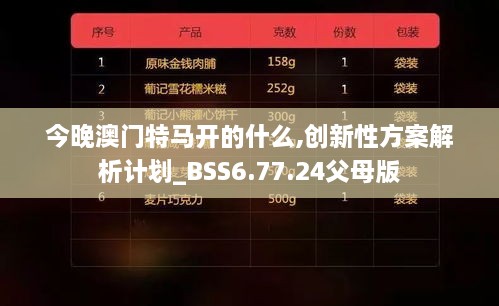 今晚澳门特马开的什么,创新性方案解析计划_BSS6.77.24父母版