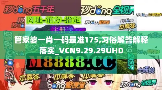 管家婆一肖一码最准175,习俗解答解释落实_VCN9.29.29UHD