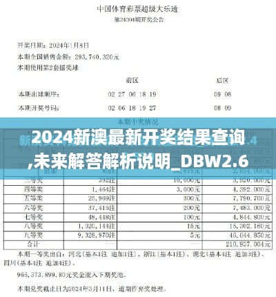 2024新澳最新开奖结果查询,未来解答解析说明_DBW2.60.87特殊版