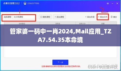 管家婆一码中一肖2024,Mail应用_TZA7.54.35本命境