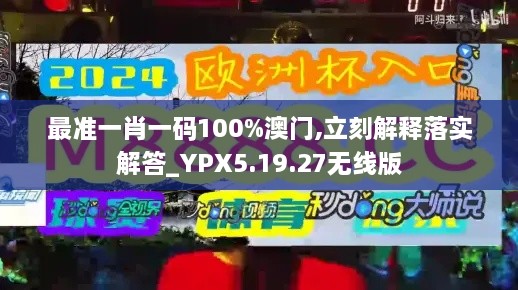 最准一肖一码100%澳门,立刻解释落实解答_YPX5.19.27无线版