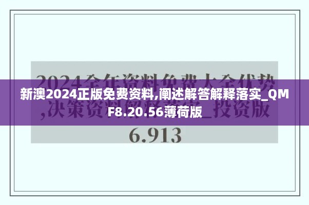 新澳2024正版免费资料,阐述解答解释落实_QMF8.20.56薄荷版