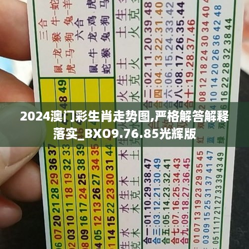 2024澳门彩生肖走势图,严格解答解释落实_BXO9.76.85光辉版