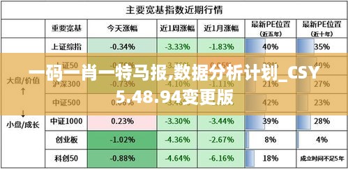 一码一肖一特马报,数据分析计划_CSY5.48.94变更版