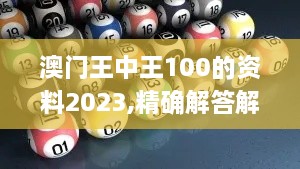 澳门王中王100的资料2023,精确解答解释落实_DCH1.61.77修改版