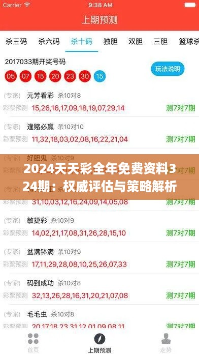 2024天天彩全年免费资料324期：权威评估与策略解析_VFQ6.12.73人工智能版