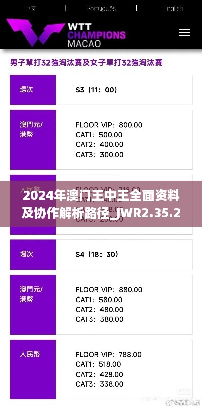 2024年澳门王中王全面资料及协作解析路径_JWR2.35.24生活版