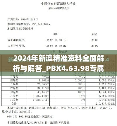 2024年新澳精准资料全面解析与解答_PBX4.63.98专属版