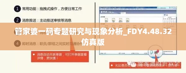 管家婆一码专题研究与现象分析_FDY4.48.32仿真版
