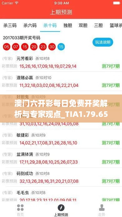 澳门六开彩每日免费开奖解析与专家观点_TIA1.79.65智力版