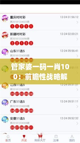 管家婆一码一肖100：前瞻性战略解析研究_TZA4.31.48新版