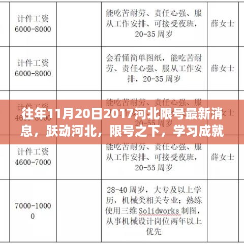 往年11月20日河北限号最新消息背后的励志故事，限号之下，学习成就未来，跃动河北的奋进之路。