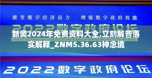 新奥2024年免费资料大全,立刻解答落实解释_ZNM5.36.63神念境