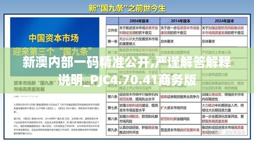 新澳内部一码精准公开,严谨解答解释说明_PJC4.70.41商务版