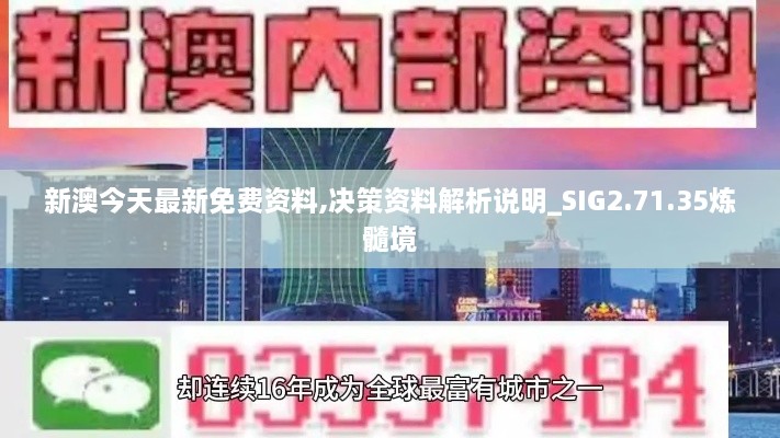 新澳今天最新免费资料,决策资料解析说明_SIG2.71.35炼髓境