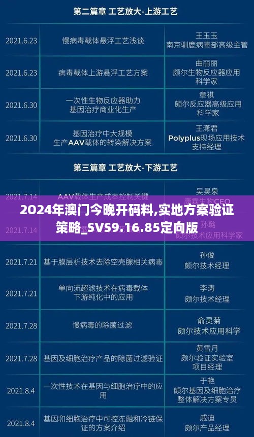 2O24年澳门今晚开码料,实地方案验证策略_SVS9.16.85定向版