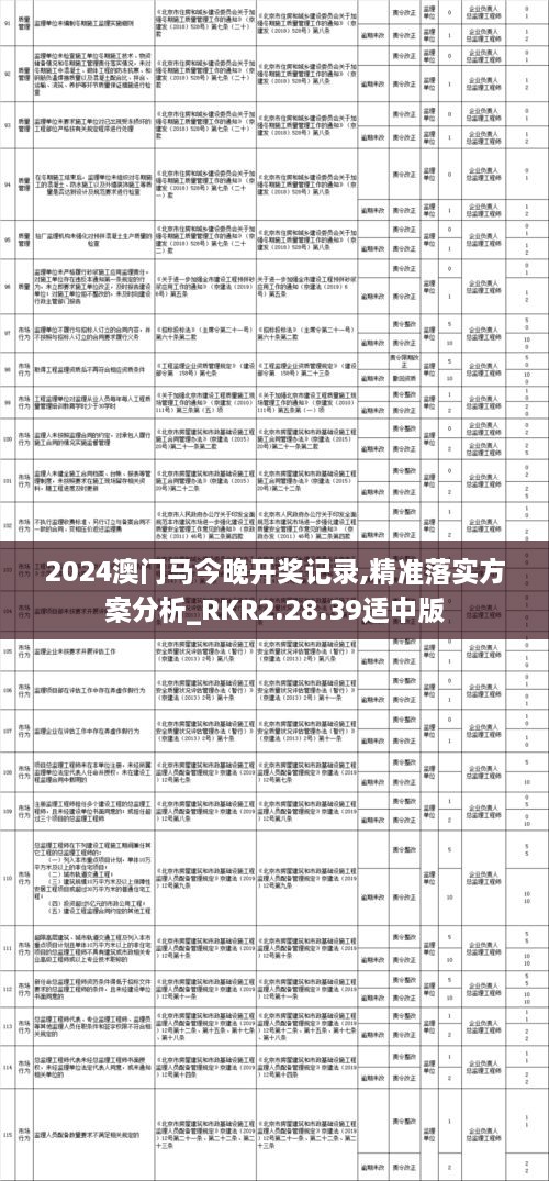 2024澳门马今晚开奖记录,精准落实方案分析_RKR2.28.39适中版