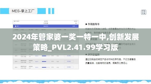 2024年管家婆一奖一特一中,创新发展策略_PVL2.41.99学习版