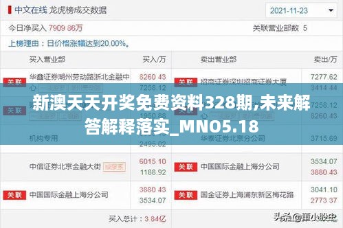 新澳天天开奖免费资料328期,未来解答解释落实_MNO5.18