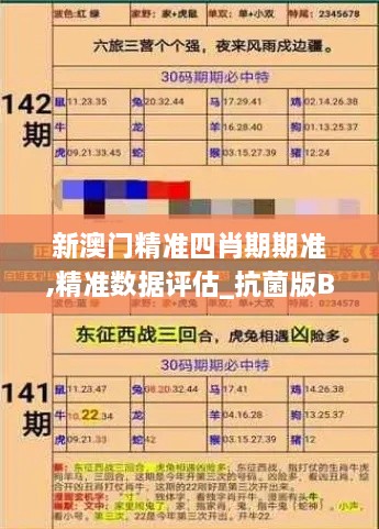 新澳门精准四肖期期准,精准数据评估_抗菌版BNQ7.16