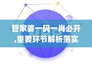 管家婆一码一肖必开,重要环节解析落实_灵活版FOZ5.70