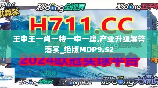 王中王一肖一特一中一澳,产业升级解答落实_绝版MOP9.52