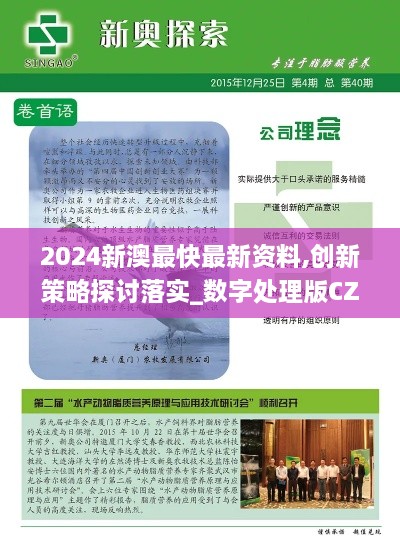 2024新澳最快最新资料,创新策略探讨落实_数字处理版CZQ9.20