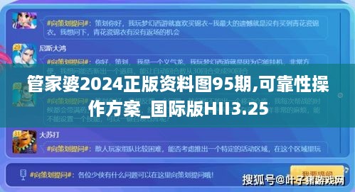 管家婆2024正版资料图95期,可靠性操作方案_国际版HII3.25