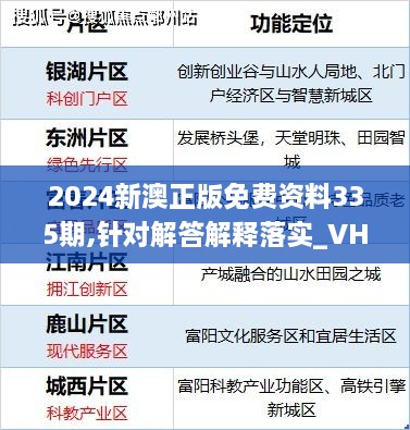 2024新澳正版免费资料335期,针对解答解释落实_VHU5.67