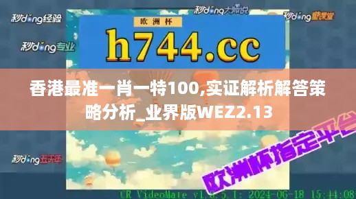 香港最准一肖一特100,实证解析解答策略分析_业界版WEZ2.13