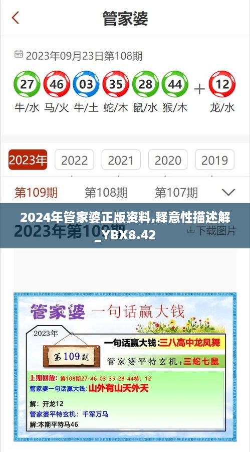 2024年管家婆正版资料,释意性描述解_YBX8.42