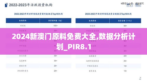 2024新澳门原料免费大全,数据分析计划_PIR8.1