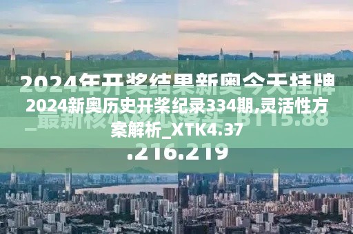 2024新奥历史开桨纪录334期,灵活性方案解析_XTK4.37