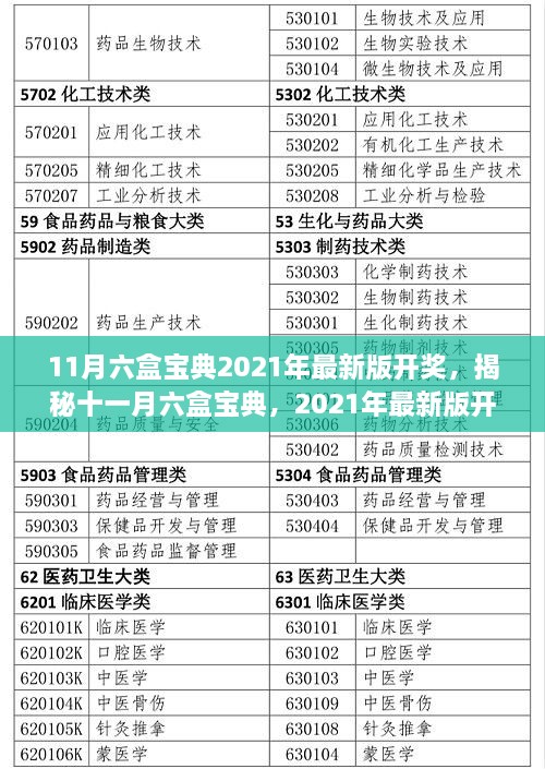 揭秘十一月六盒宝典，2021年最新版开奖盛况与时代影响力探索