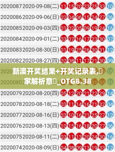 新澳开奖结果+开奖记录表,專家解析意見_OTG8.38