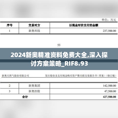 2024新奥精准资料免费大全,深入探讨方案策略_RIF8.93