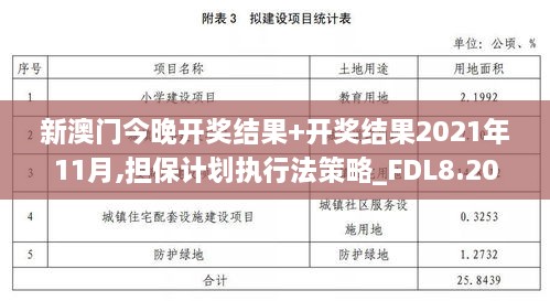 新澳门今晚开奖结果+开奖结果2021年11月,担保计划执行法策略_FDL8.20