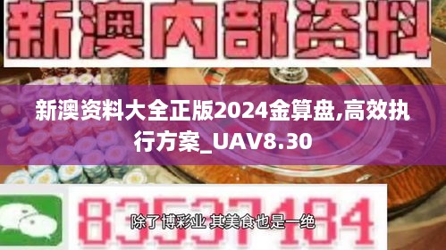 新澳资料大全正版2024金算盘,高效执行方案_UAV8.30