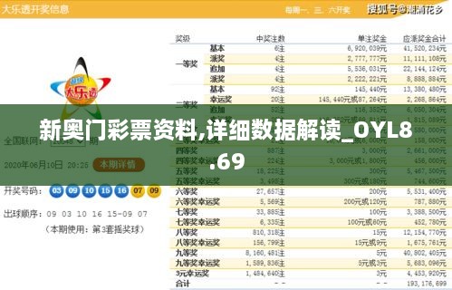 新奥门彩票资料,详细数据解读_OYL8.69