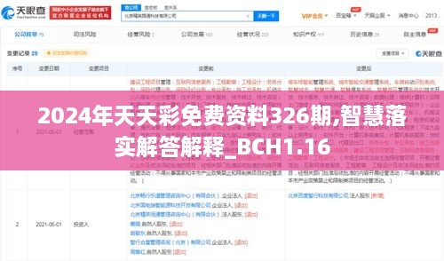 2024年天天彩免费资料326期,智慧落实解答解释_BCH1.16