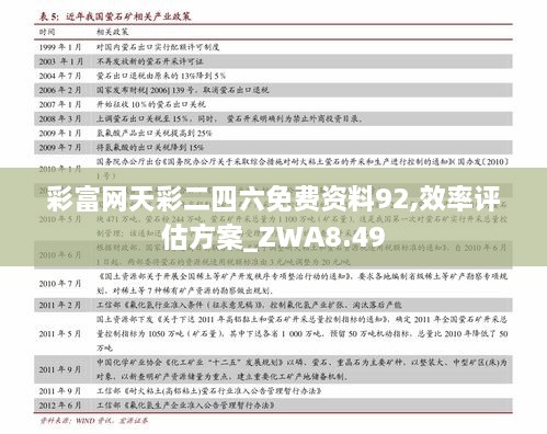 彩富网天彩二四六免费资料92,效率评估方案_ZWA8.49